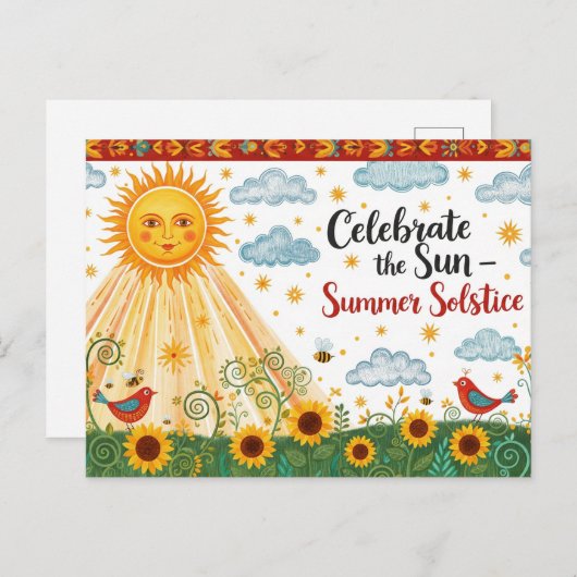 Summer Solstice Briefkaart (Voorkant / Achterkant)
