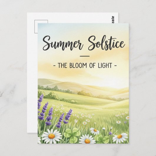 Summer Solstice Briefkaart (Voorkant / Achterkant)