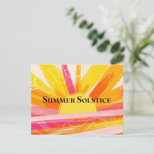 Summer Solstice Briefkaart (Staand voorkant)