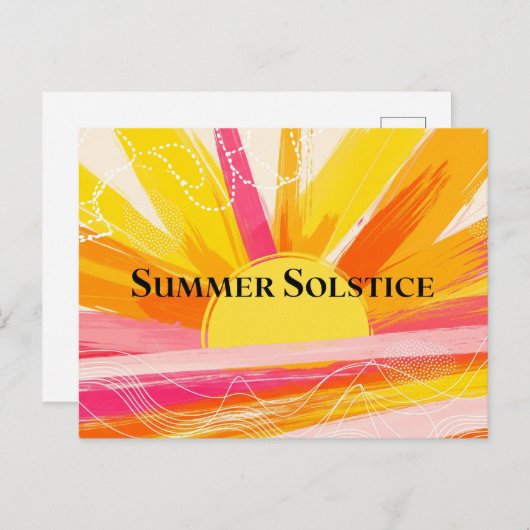Summer Solstice Briefkaart (Voorkant / Achterkant)