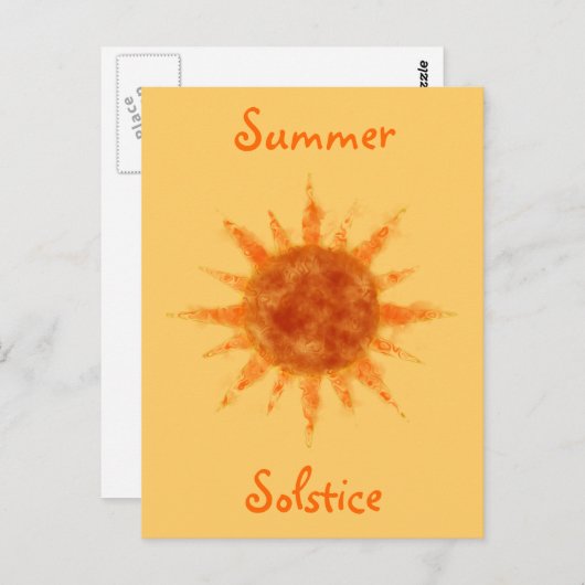 Summer Solstice Briefkaart (Voorkant / Achterkant)