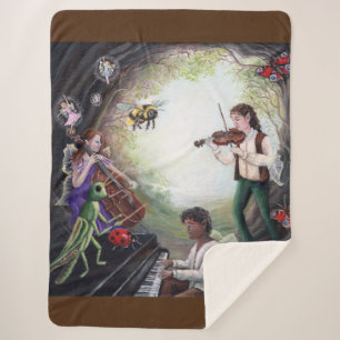 Summer Solstice Fairy Concert Sherpa Deken