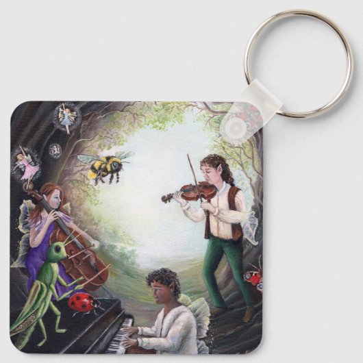 Summer Solstice Fairy Concert Sleutelhanger (Achterkant)