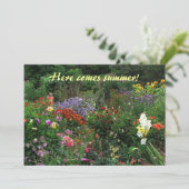 Summer Solstice Garden Party - Uitnodiging (Staand voorkant)