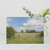 Summer Solstice Gathering Invitation Kaart (Staand voorkant)