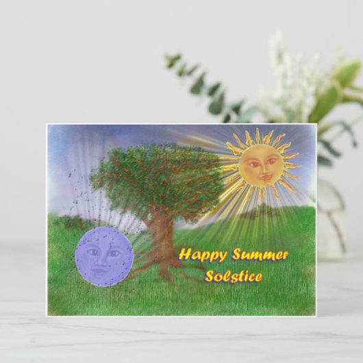 Summer Solstice Kaart (Staand voorkant)