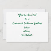 Summer Solstice Kaart (Achterkant)