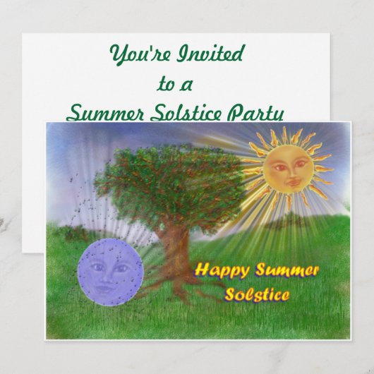 Summer Solstice Kaart (Voorkant / Achterkant)
