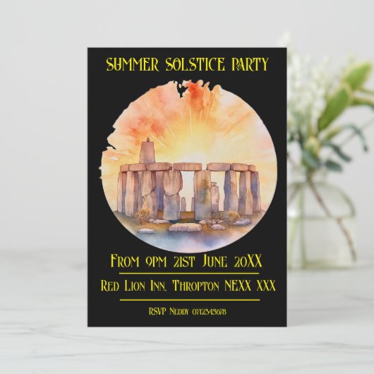 Summer Solstice Kaart (Staand voorkant)