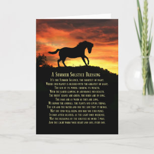 Summer Solstice Litha Pagan Holiday Kaart