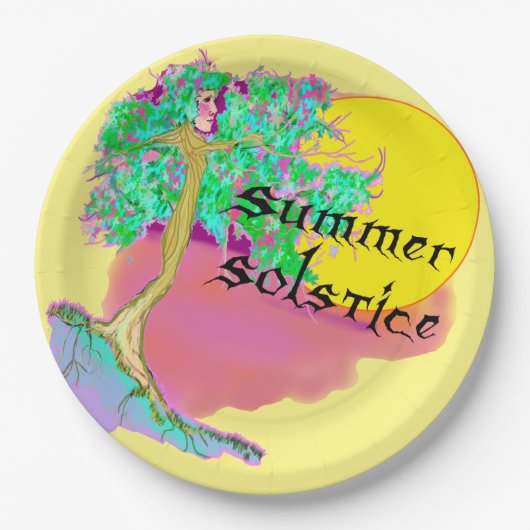 Summer Solstice Papieren Bordje (Voorkant)