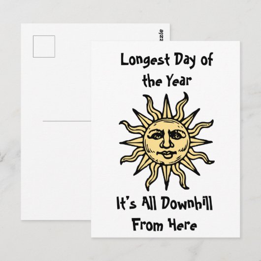 Summer Solstice Poem Briefkaart (Voorkant / Achterkant)