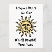 Summer Solstice Poem Briefkaart (Voorkant)