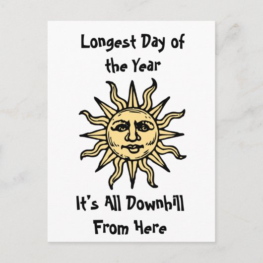 Summer Solstice Poem Briefkaart (Voorkant)