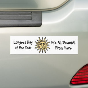 Summer Solstice Poem Bumpersticker