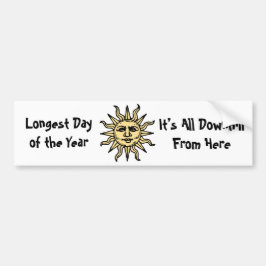 Summer Solstice Poem Bumpersticker