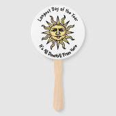 Summer Solstice Poem Handwaaier (Achterkant)