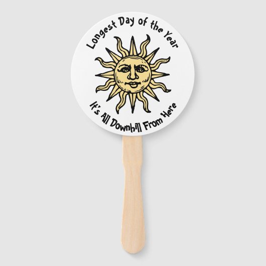 Summer Solstice Poem Handwaaier (Achterkant)