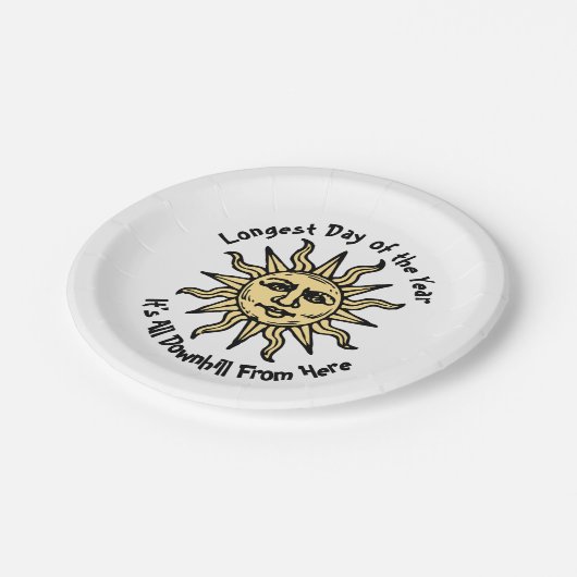 Summer Solstice Poem Papieren Bordje (Gekanteld)