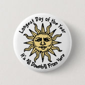 Summer Solstice Poem Ronde Button 5,7 Cm (Voorkant)