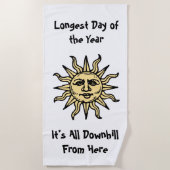 Summer Solstice Poem Strandlaken (Voorkant)