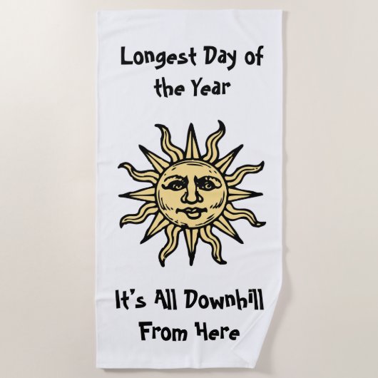 Summer Solstice Poem Strandlaken (Voorkant)