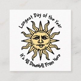 Summer Solstice Poem Vierkante Visitekaartje