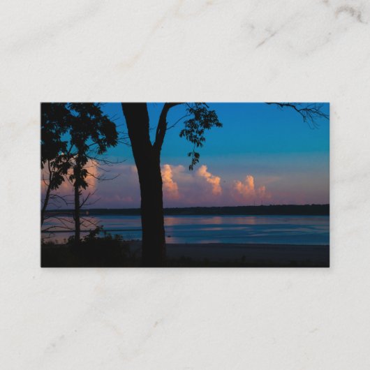 Summer Solstice Sunset Business Cards Visitekaartje (Voorkant)