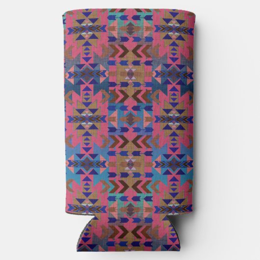 Summer Southwestern Style Cool Seltzer Blikjeskoeler (Achterkant)