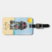 Summer Speelgoed Poodle Bagagelabel (Voorkant horizontaal)