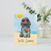 Summer Speelgoed Poodle Briefkaart (Staand voorkant)