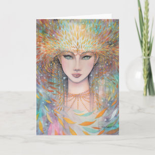 Summer Spirit Fantasy Fairy Godin Blank Kaart