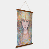 Summer Spirit Mystieke ETHERISCHE Fantasie Kunst Hangend Wandkleed (Gebogen)