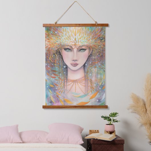 Summer Spirit Mystieke ETHERISCHE Fantasie Kunst Hangend Wandkleed (Slaapkamer)