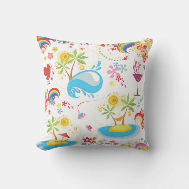 Summer Splash Buitenkussen (Voorkant)