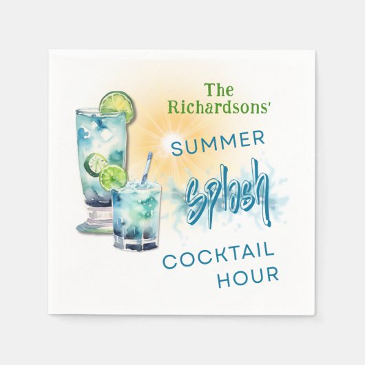 Summer Splash Cocktail servet (Voorkant)