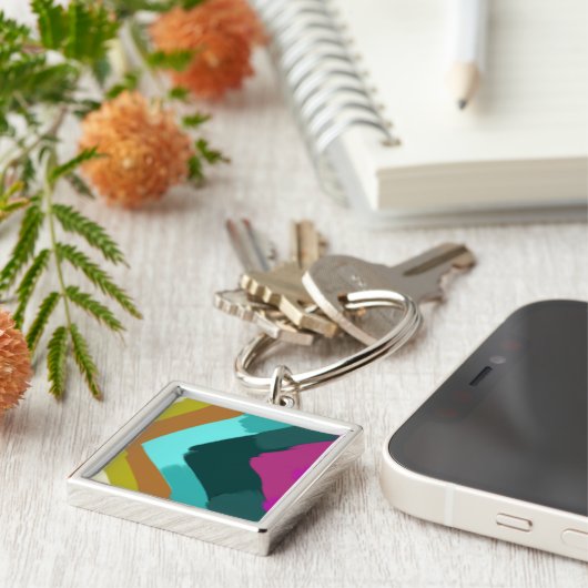 Summer Splash Color Wave Keychain (Zijkant)