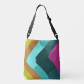 Summer Splash Colorful Abstract Art  Crossbody Tas (Achterkant)