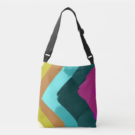 Summer Splash Colorful Abstract Art  Crossbody Tas (Voorkant)