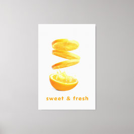 Summer Splash Fruit Wall Art Canvas Afdruk