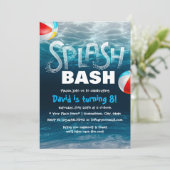 Summer Splash Pool Birthday Kaart (Staand voorkant)