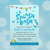Summer Splash Pool Boys Birthday Kaart