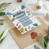 Summer Splash Verjaardag Tennis Party Briefkaart