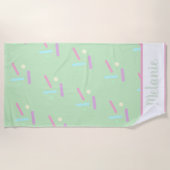 Summer Sprinkles Pastels Name Strandlaken (Voorkant)