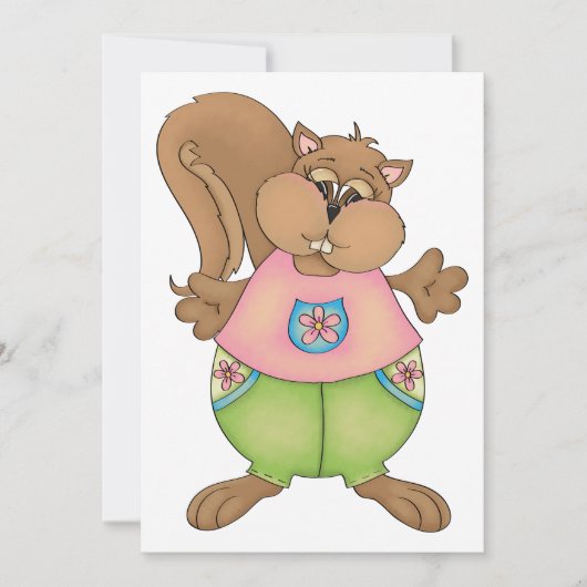 Summer Squirrel Kaart (Voorkant)