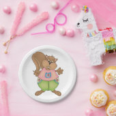 Summer Squirrel Papieren Bordje (Feest)