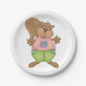 Summer Squirrel Papieren Bordje (Voorkant)