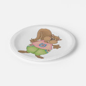 Summer Squirrel Papieren Bordje (Gekanteld)