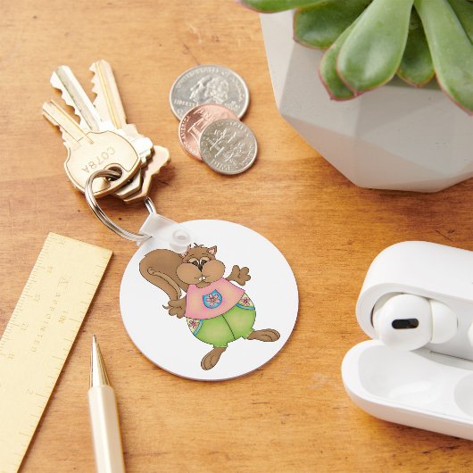 Summer Squirrel Sleutelhanger