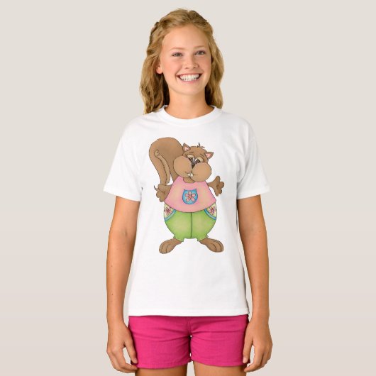 Summer Squirrel T-shirt (Voorkant volledig)